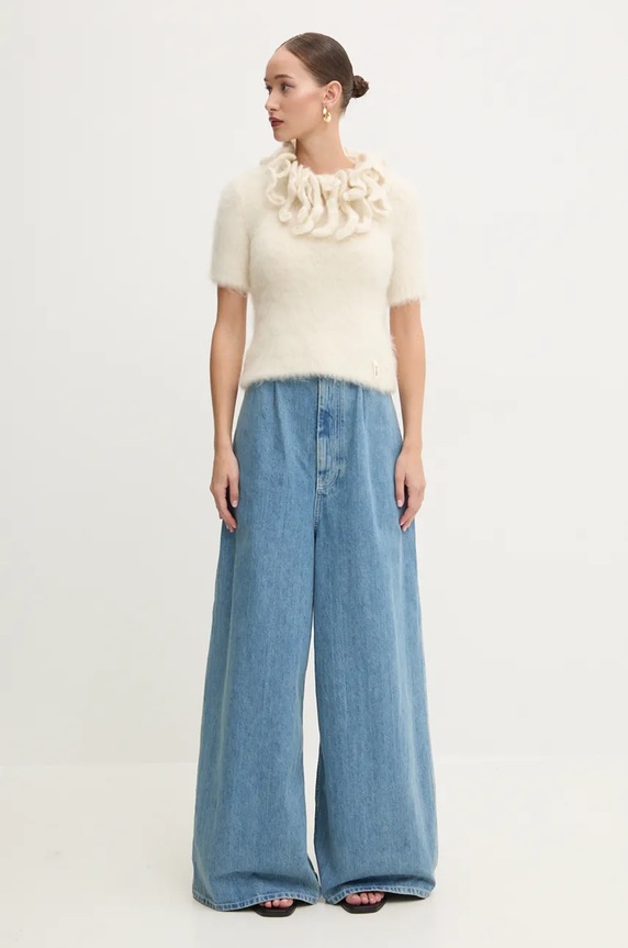 Clothing Sunnei woolen jumper RTWXKNW008 beige