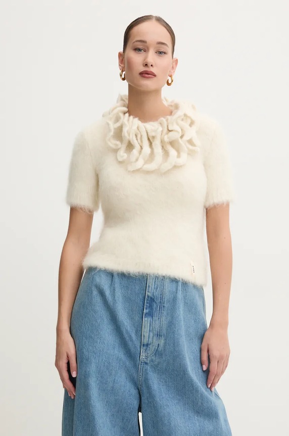 Sunnei woolen jumper RTWXKNW008 beige