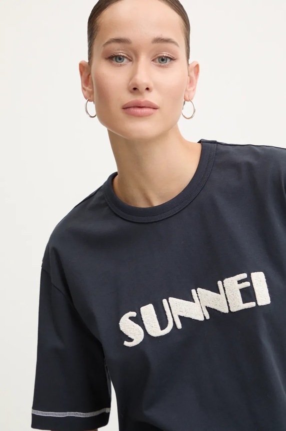 Sunnei t-shirt bawełniany RTWXJER020