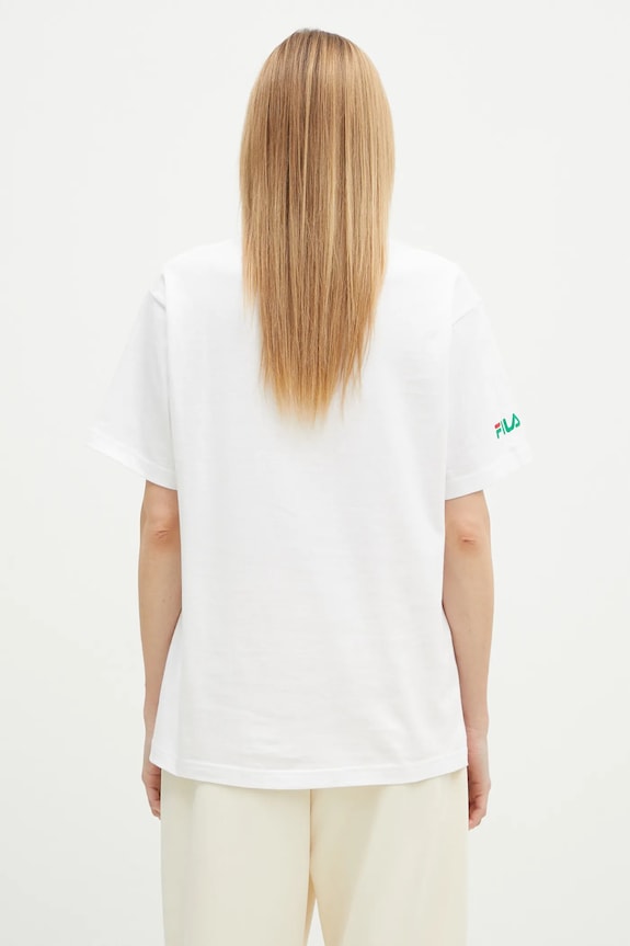 Abbigliamento FILA+ t-shirt in cotone Milano 42FW24TT01523C007 bianco
