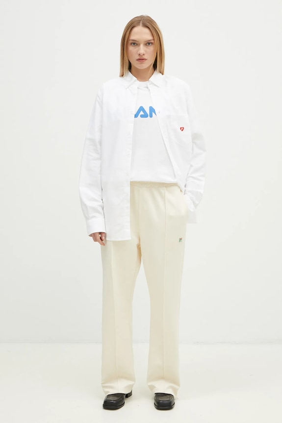 FILA+ t-shirt in cotone Milano 42FW24TT01523C007 bianco