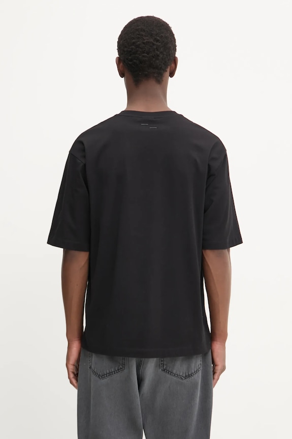 Filling Pieces t-shirt bawełniany Boxy Embroidered 74413791861 czarny