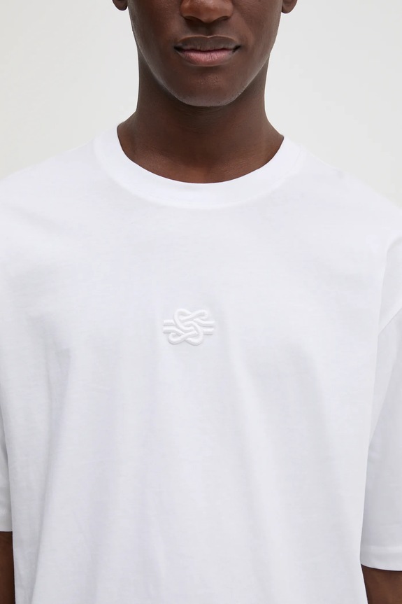 Filling Pieces T-shirt bawełniany Boxy Embroidered 74413791901