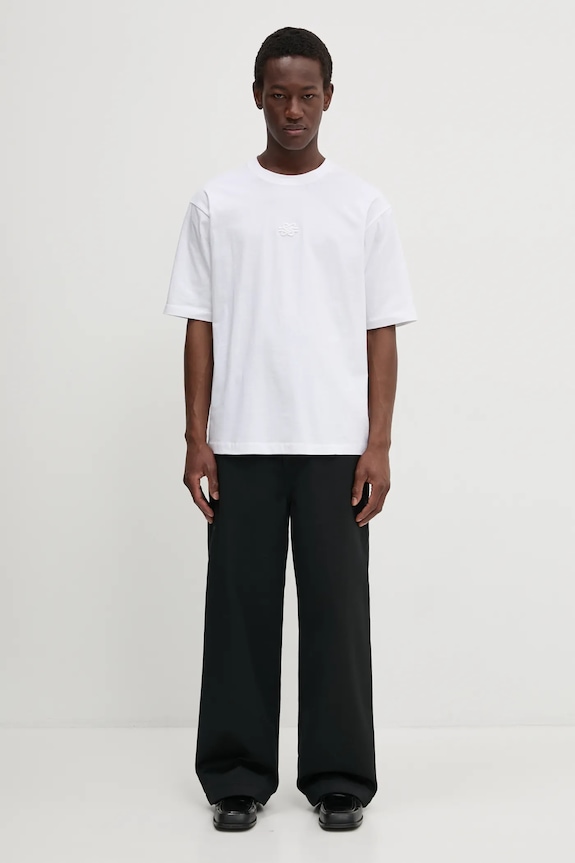 Filling Pieces T-shirt bawełniany Boxy Embroidered 74413791901