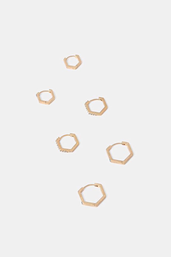 Σκουλαρίκια AllSaints 3-pack 3-pack χρυσαφί 37527083BRS711