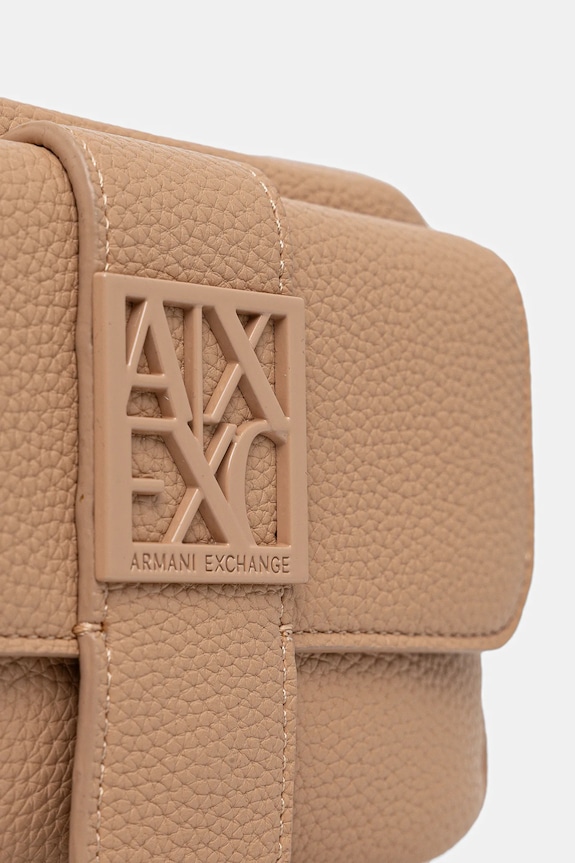 Armani Exchange torebka damska z imitacji skóry beżowy XW000324.AF11902.