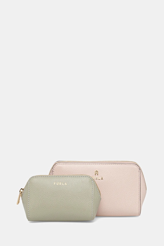Furla kosmetyczka skórzana 2-pack różowy WE00453.ARE000.4050S