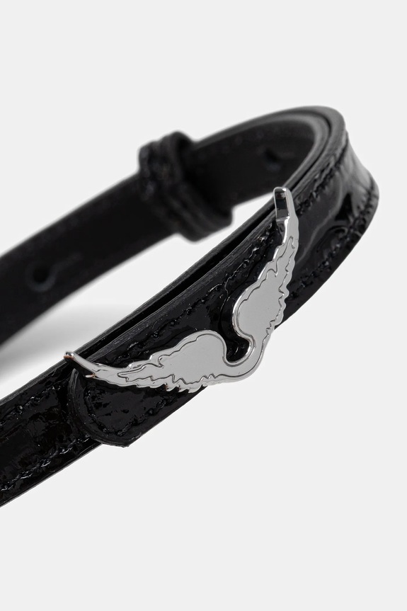ZADIG&VOLTAIRE bransoletka skórzana OWJW01751 czarny AA00