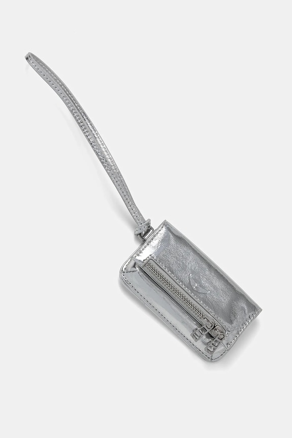 ZADIG&VOLTAIRE breloc de piele argintiu LWOG02283