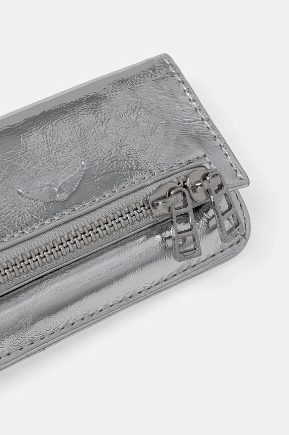 ZADIG&VOLTAIRE breloc de piele LWOG02283 argintiu AW25