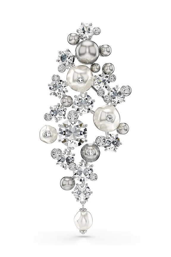 Swarovski brosa CONSTELLA Cristal Swarovski argintiu 5722516