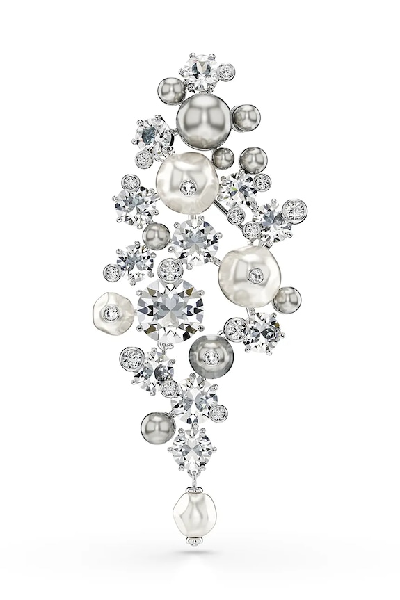 Swarovski brosa CONSTELLA Cristal Swarovski argintiu 5722516