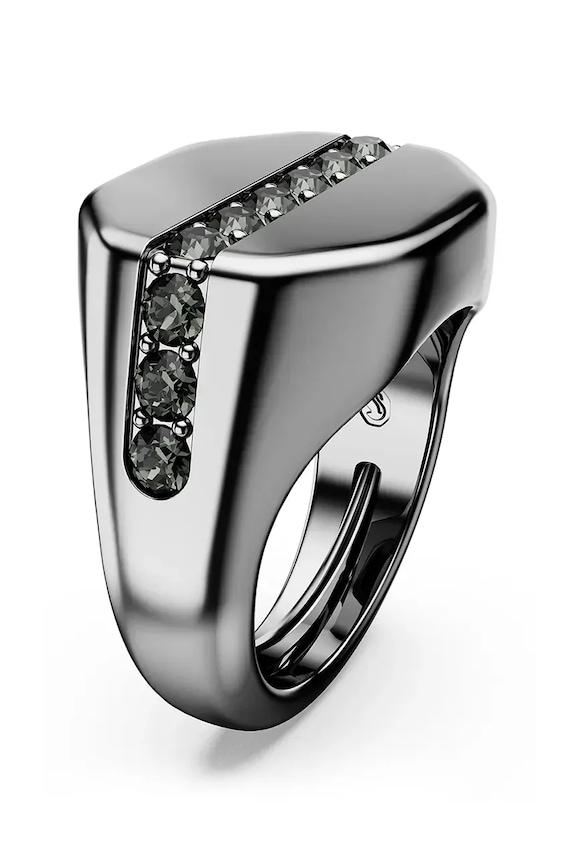 Accessori Swarovski anello con sigillo DEXTERA 5732868 grigio