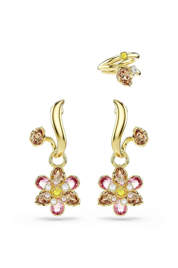 Náušnice Swarovski IDYLLIA 3-pak ostatné zlatá 5732386