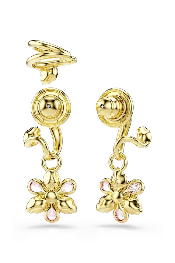 Náušnice Swarovski IDYLLIA 3-pak zlatá 5732386