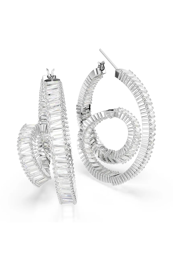 Swarovski cercei MATRIX argintiu 5727113
