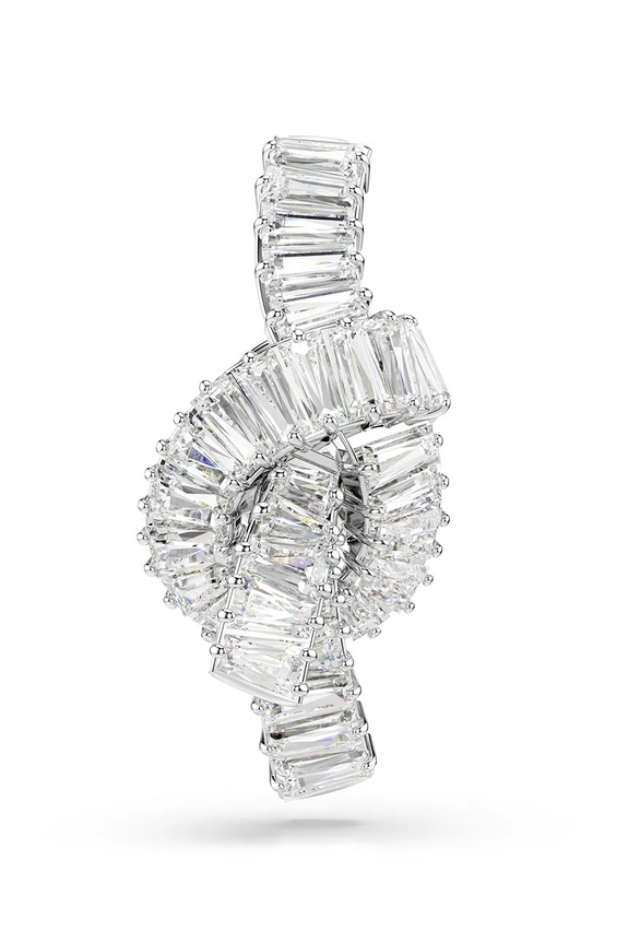 Swarovski broșă MATRIX zirconiu cubic argintiu 5731102