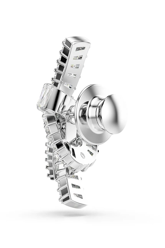 Swarovski broșă MATRIX argintiu 5731102