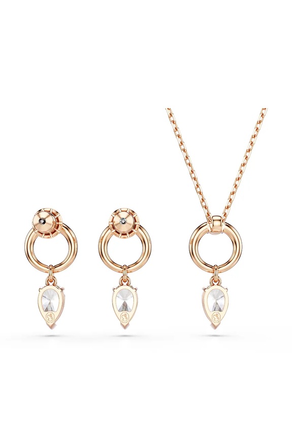 Swarovski colier si cercei MESMERA aur 5733808