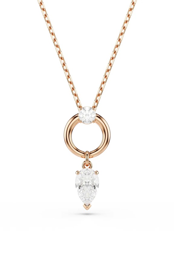 Swarovski colier si cercei MESMERA 5733808 aur