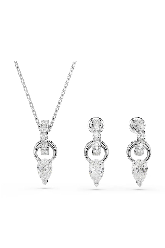 Swarovski naszyjnik i kolczyki MESMERA kryształ Swarovskiego srebrny 5723197