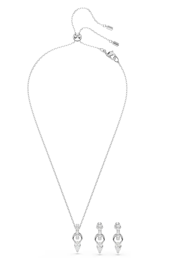 Swarovski naszyjnik i kolczyki MESMERA 5723197 srebrny AW25