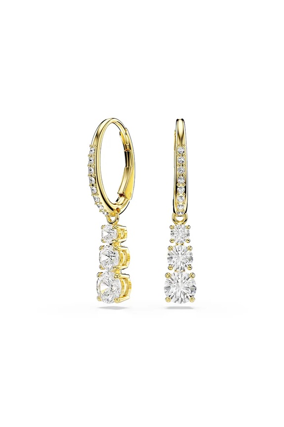 Swarovski kolczyki STILLA cyrkonia złoty 5723300