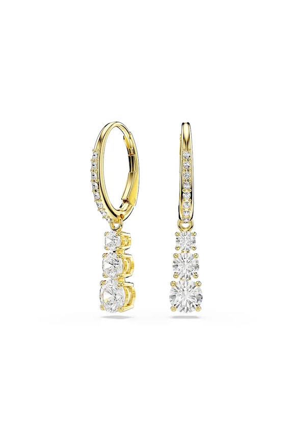 Swarovski kolczyki STILLA cyrkonia złoty 5723300