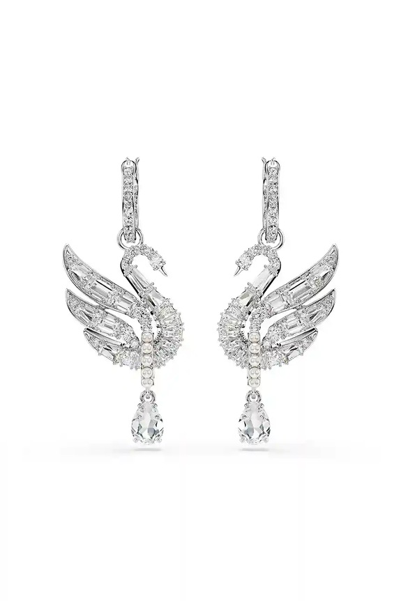 Swarovski kolczyki SWAN 5723388 srebrny AA00