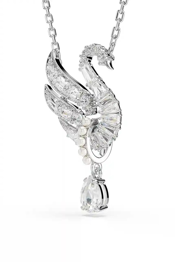 Swarovski colier SWAN argintiu 5723387