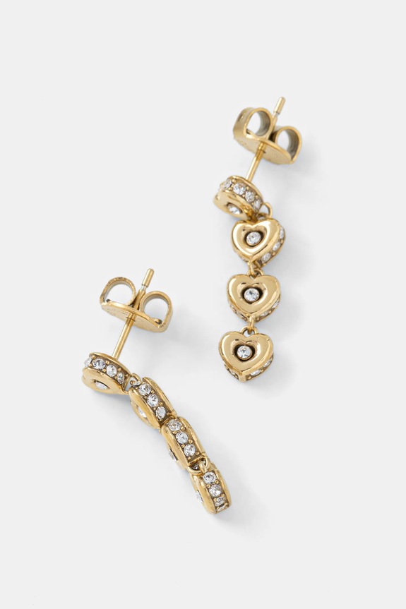 Guess kolczyki L.O.V.E. JUBE05.473JW złoty AW25