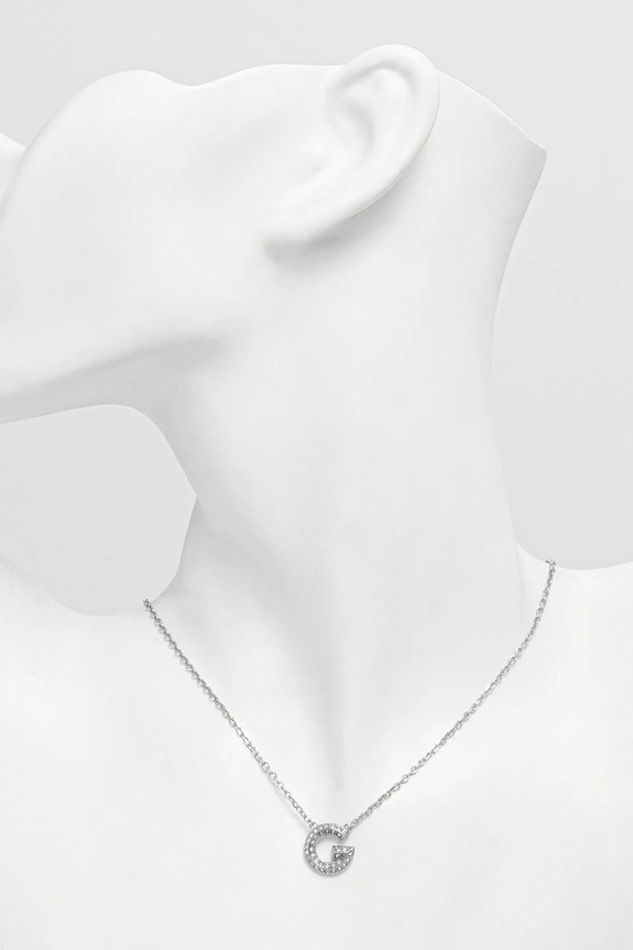 Accesorii Guess colier G CRYSTAL JUBN05.441JW argintiu
