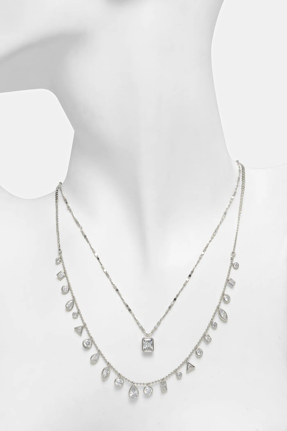 Akcesoria Aldo naszyjnik 2-pack FOETHA.973 srebrny