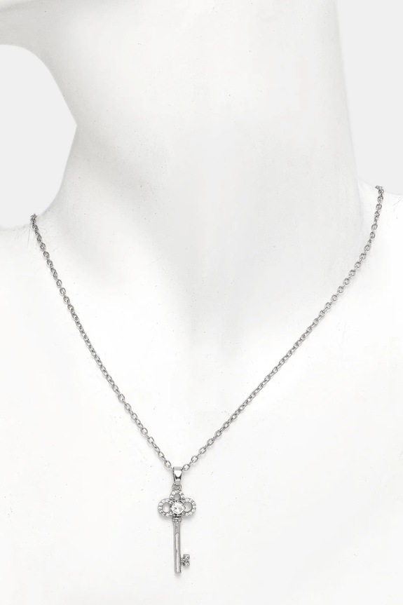 Accesorii Aldo colier KEYTOMYHEART.973 argintiu