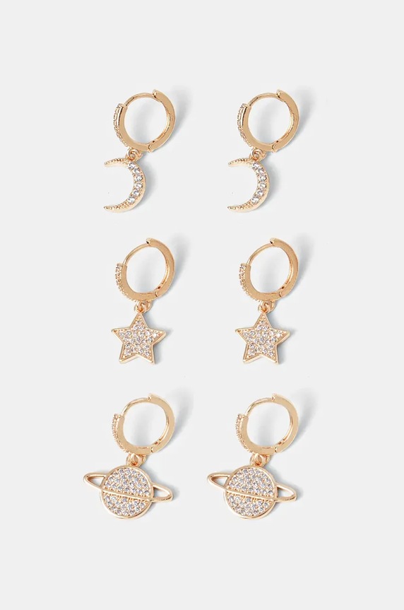 Aldo kolczyki 3-pack 3-pack złoty WEALIGN.972