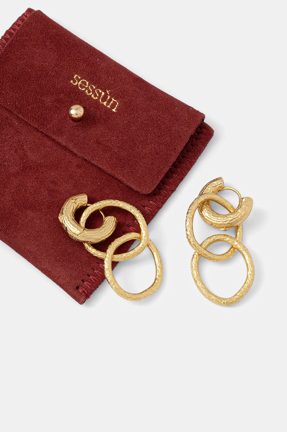 Αξεσουάρ Επιχρυσωμένα σκουλαρίκια Sessun 24604009 χρυσαφί