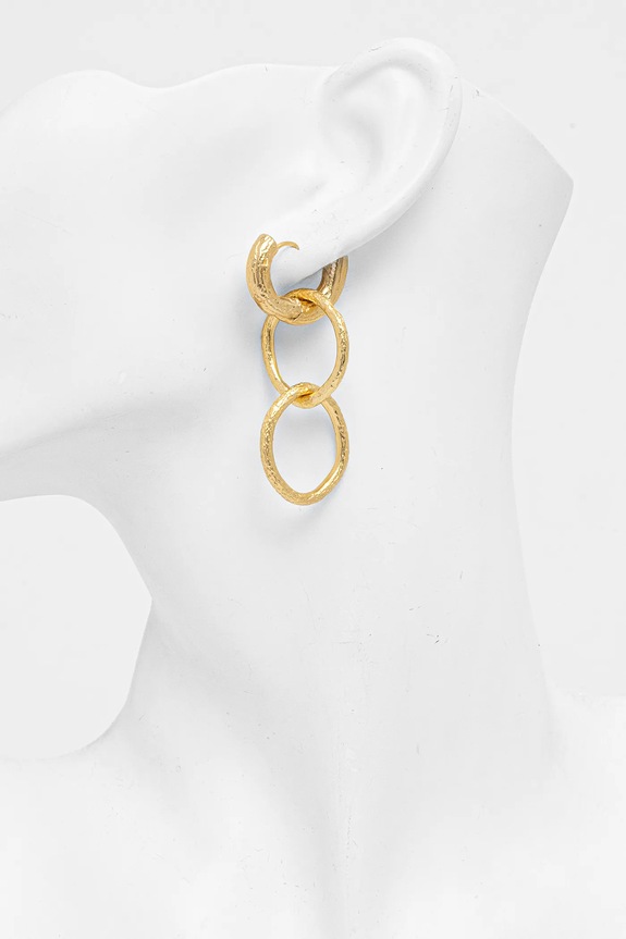 Επιχρυσωμένα σκουλαρίκια Sessun χρυσαφί 24604009