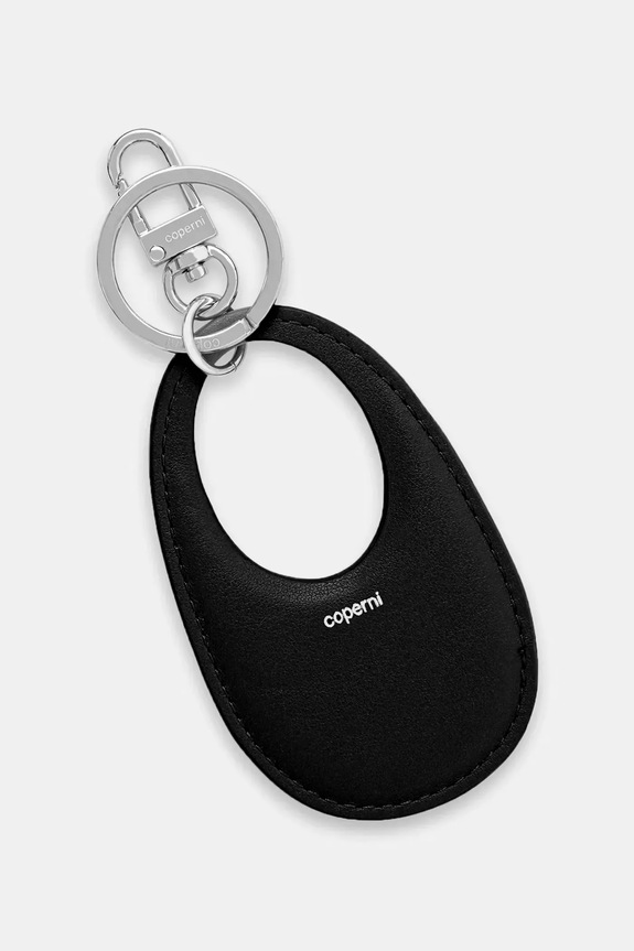 Coperni breloc de piele Swipe Keychain negru COPSLG02F6043