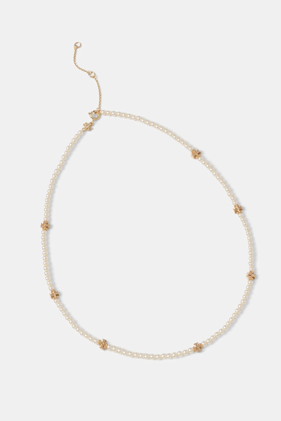 Tory Burch collana Kira Pearl Necklace bianco 171218.137