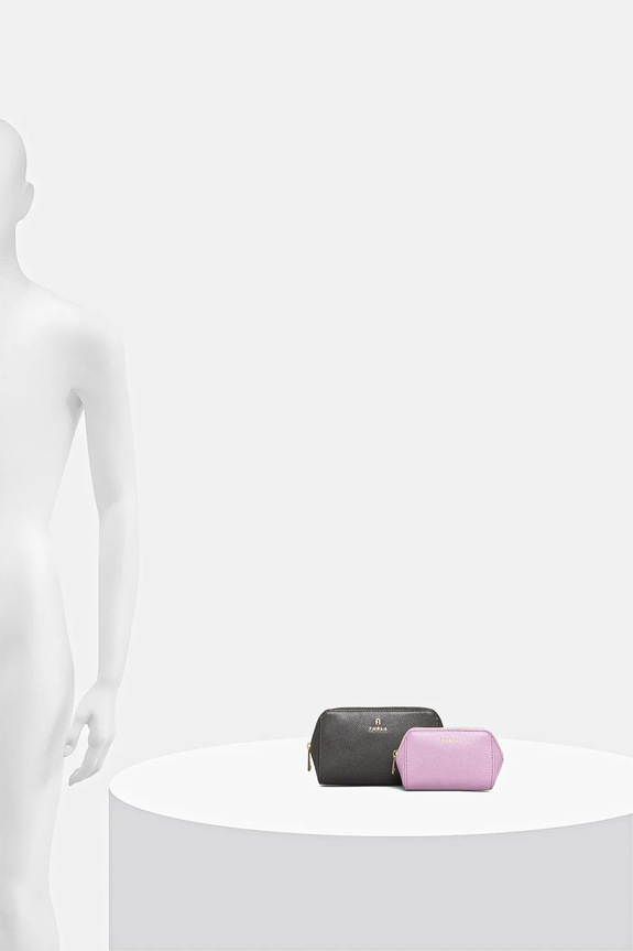 Furla astuccio per trucchi in pelle pacco da 2 WE00453.ARE000.4313S grigio