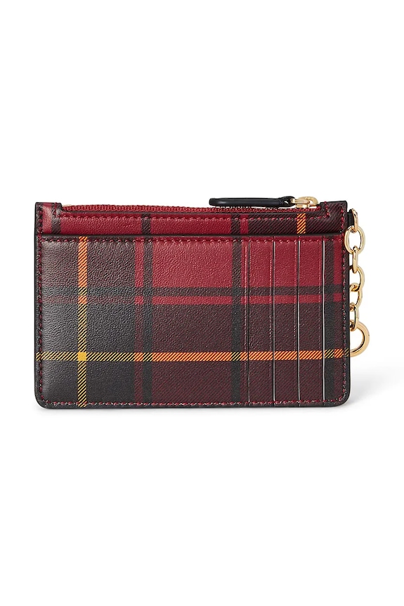 Lauren Ralph Lauren husă din piele pentru carduri 432982046 negru AW25