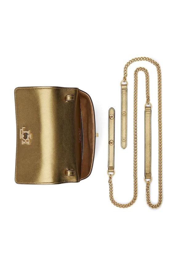 Lauren Ralph Lauren borsa a mano in pelle oro 432P02411