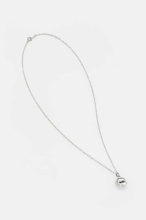 NEIGHBORHOOD collana d'argento SILVER BUTTON NECKLACE argento 252IVNH.AC03