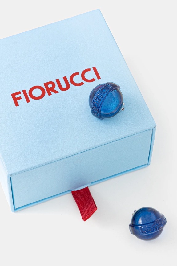 Náušnice klipsne Fiorucci Mini Lollipop modrá U01FPAJE145PT01BL06