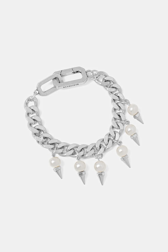 Zapestnica AllSaints srebrna 37555963SLV127