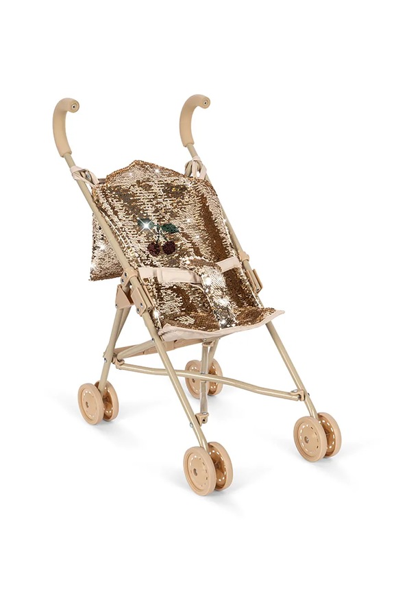 Konges Sløjd passeggino per bambole SPARKLY DOLL STROLLER oro KS103986.9BYA