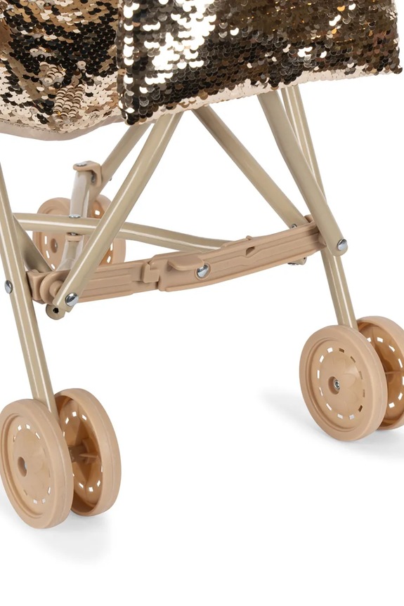 Konges Sløjd passeggino per bambole SPARKLY DOLL STROLLER KS103986.9BYA oro