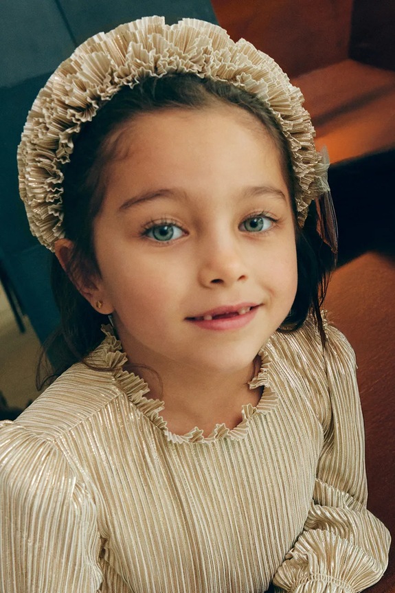 Abel&Lula opaska do włosów dziecięca beżowy 5974.2.Bizuteria.9BYA