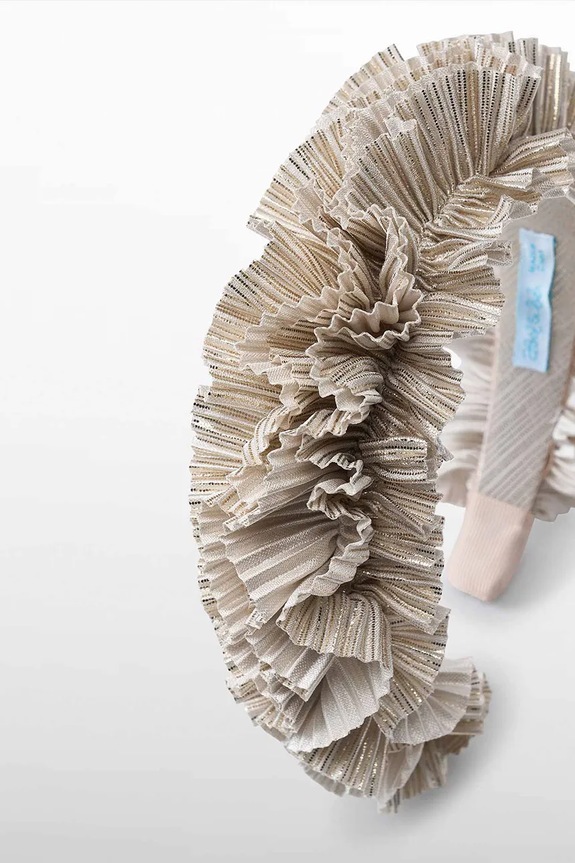 Dziewczynka Abel&Lula opaska do włosów dziecięca 5974.2.Bizuteria.9BYA beżowy