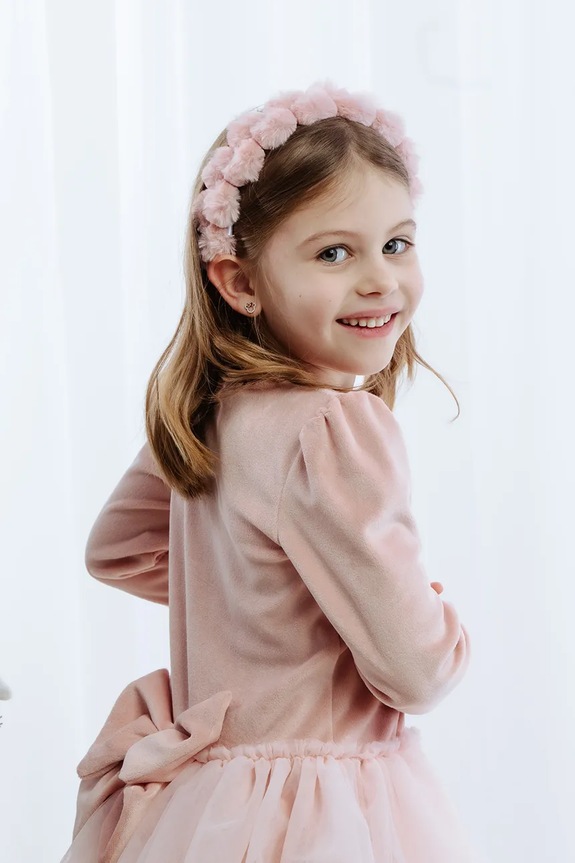 Jamiks gyerek hajgumi LETITIA rózsaszín LETITIA.Opaska.JZI140.G